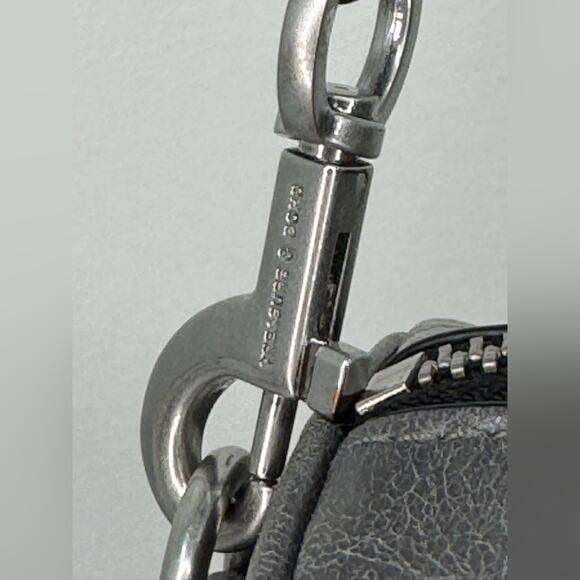 Treasure & Bond Gray Leather Barrel Cylinder Bag – Rare - Picture 9 of 9